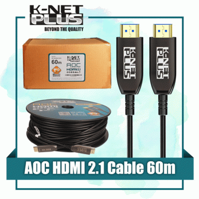 کابل فیبر نوری HDMI 2.0 کی نت پلاس مدل KNET PLUS KP-CHAOC21600 به طول 60 متر