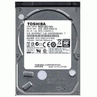 هارد دیسک اینترنال توشیبا مدل TOSHIBA MQO01ABD100V با ظرفیت 1 ترابایت