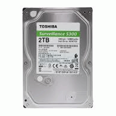 هارد دیسک اینترنال توشیبا مدل TOSHIBA S300 SURVEILLANCE با ظرفیت 2 ترابایت