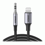 تبدیل IPHONE LIGHTNING به جک 3.5 میلی متر TRS یوگرین مدل UGREEN US31570509 به طول 1 متر