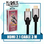 کابل HDMI 2.1 کی نت پلاس مدل KNET PLUS KP-CH21B30 به طول 3 متر