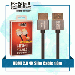 کابل HDMI 2.0 SLIM کی نت پلاس مدل KNET PLUS KP-CH20S18 به طول 1.8 متر