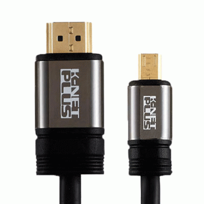 کابل تبدیل HDMI به MICRO HDMI کی نت مدل KNETPLUS KP-CHM2018 به طول 1.8 متر