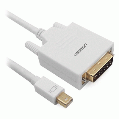 تبدیل MINI DISPLAYPORT به DVI-D (اکتیو) یوگرین مدل UGREEN MD102 10443