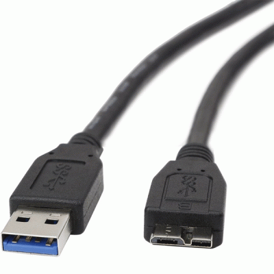 کابل هارد اکسترنال USB3.0 کی نت مدل KNET K-CUAMHDD12 به طول 1.2 متر