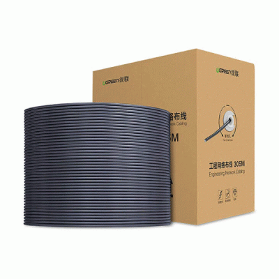 کابل شبکه UTP Cat5e یوگرین مدل UGREEN NW108 به طول 305 متر