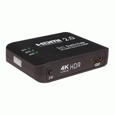 سوئیچ 5 پورت HDMI 2.0 کی نت پلاس مدل KNET PLUS KP-SWHD2005