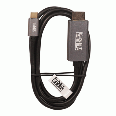 کابل تبدیل TYPE-C به HDMI کی نت پلاس مدل KNET PLUS KP-COCM2HD10 به طول 1 متر