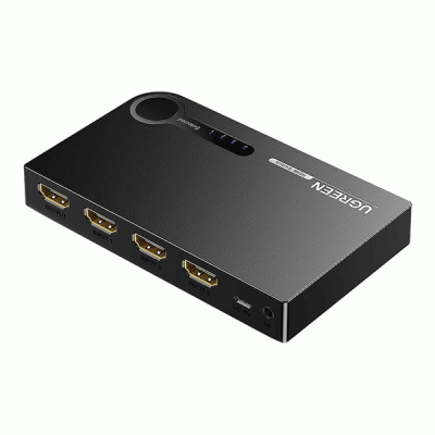 سوئیچ 3 پورت HDMI با قابلیت 3D و رزولوشن 4K با ریموت کنترل یوگرین مدل UGREEN 40234