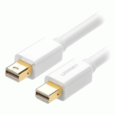 کابل MINI DISPLAYPORT دو سر نر (دو طرفه) یوگرین مدل UGREEN MD111 10429 به طول 2 متر