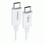 کابل TYPE C دو سر نر یوگرین مدل UGREEN US506 40113 به طول 0.8 متر