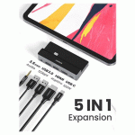 هاب 5 پورت TYPE C به USB 3.0 و HDMI با قابلیت PD یوگرین مدل UGREEN CM317 70688