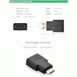 تبدیل MINI HDMI به HDMI یوگرین مدل UGREEN 20101