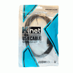 کابل هارد TYPE C کی نت مدل KNET K-CUBMC3006 به طول 0.6 متر
