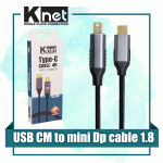 کابل تبدیل TYPE C به MINI DP کی نت مدل KNET K-CUCMMDP18 به طول 1.8 متر