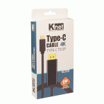 کابل تبدیل TYPE C به DISPLAYPORT کی نت مدل KNET K-CUCMMDP18 به طول 1.8 متر