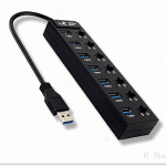 هاب 7 پورت USB 2.0 کی نت مدل KNET K-HUAMH407