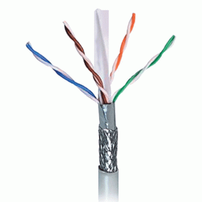 کابل شبکه Cat6 SFTP کی نت مدل KNET K-NL6S00305 به طول 305 متر