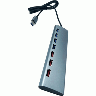 هاب 7 پورت USB 3.0 کی نت مدل KNET K-HUAMH117