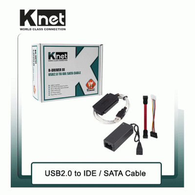 تبدیل USB2.0 به SATA/IDE کی نت مدل KNET K-COU201IDE