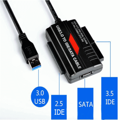 تبدیل USB3.0 به SATA/IDE کی نت مدل KNET K-COU301IDE