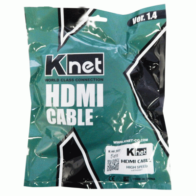 کابل HDMI 1.4 کی نت مدل KNET K-CH140050 به طول 5 متر