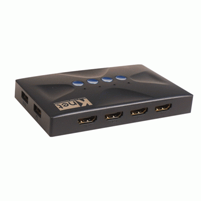 سوییچ KVM چهار پورت HDMI کی نت مدل KNET K-SWKHM004