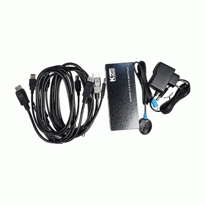 کی وی ام سوئیچ 2 پورت DISPLAYPORT اتوماتیک همراه کابل کی نت مدل KNET K-SWDPK402