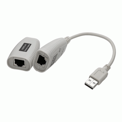 افزایش طول USB 2.0 بر روی کابل شبکه تا 45 متر کی نت مدل KNET K-EXUSB045