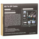 تبدیل HDMI به DISPLAYPORT با رزولوشن 4K همراه پورت تقویت کننده USB 2.0 کی نت مدل KNET K-COHD2DP15