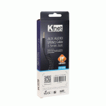 کابل AUX فنری کی نت مدل KNET K-CSAUXS12 به ظول 1.2 متر