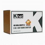 سوییچ 3 پورت HDMI با رزولوشن 4K*2K و ریموت کنترل کی نت مدل KNET K-SWHD2003