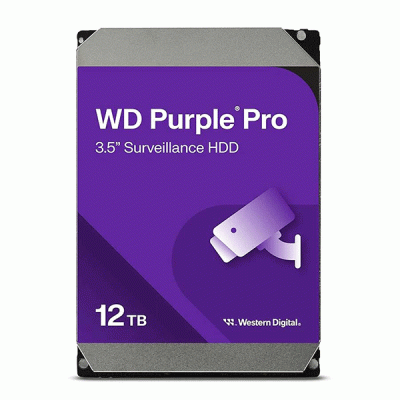 هارد دیسک اینترنال وسترن دیجیتال مدل WESTERN DIGITAL PURPLE PRO با ظرفیت 12 ترابایت