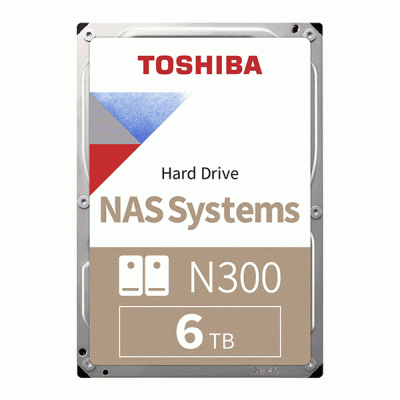 هارد دیسک اینترنال توشیبا مدل TOSHIBA N300 با ظرفیت 6 ترابایت