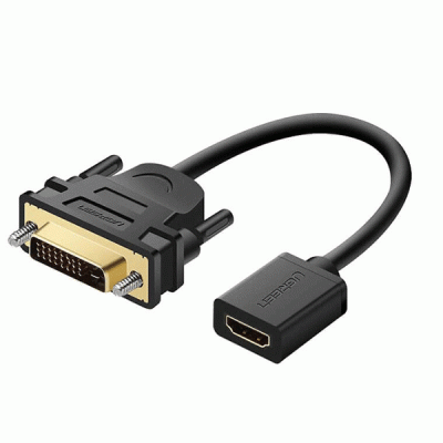 تبدیل DVI-D 24+1 به HDMI (دو طرفه) یوگرین مدل UGREEN 20118