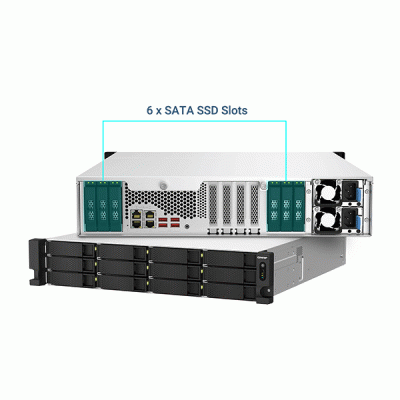 ذخیره ساز تحت شبکه کیونپ مدل QNAP TS-H1887XU RP E2336 32G