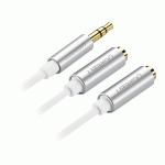 تبدیل 1 به 2 صدا استریو 3.5 میلی متر TRS ماده یوگرین مدل UGREEN AV123