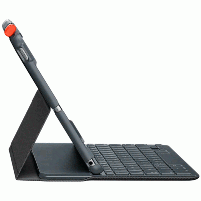 کیبورد تبلت لاجیتک مدل LOGITECH SLIM FOLIO مناسب برای تبلت اپل IPAD 5/6
