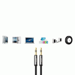 کابل انتقال صدا 3.5mm یوگرین مدل UGREEN 10734 به طول 1.5 متر