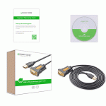 کابل تبدیل USB به سریال RS232 یوگرین مدل UGREEN CR104 به طول 1.5 متر