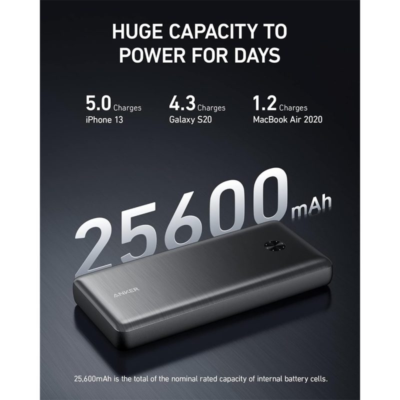 پاور بانک 26500 میلی آمپری انکر مدل ANKER POWERCORE III ELITE 26K POWER BANK