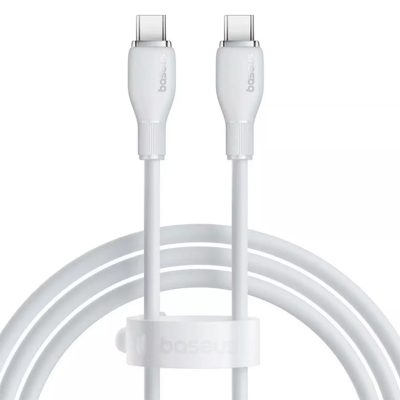 کابل سوپر فست شارژ TYPE C به TYPE C بیسوس مدل BASEUS CB000055 P10355702111-B1 به طول 1.2 متر
