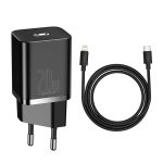 شارژر دیواری بیسوس مدل SUPER SI 20W به همراه کابل تبدیل لایتینگ