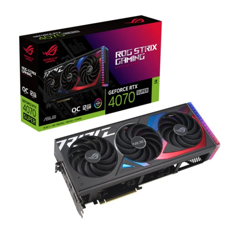 کارت گرافیک ایسوس مدل ASUS ROG STRIX GEFORCE RTX 4070 SUPER 12GB GDDR6X OC EDITION