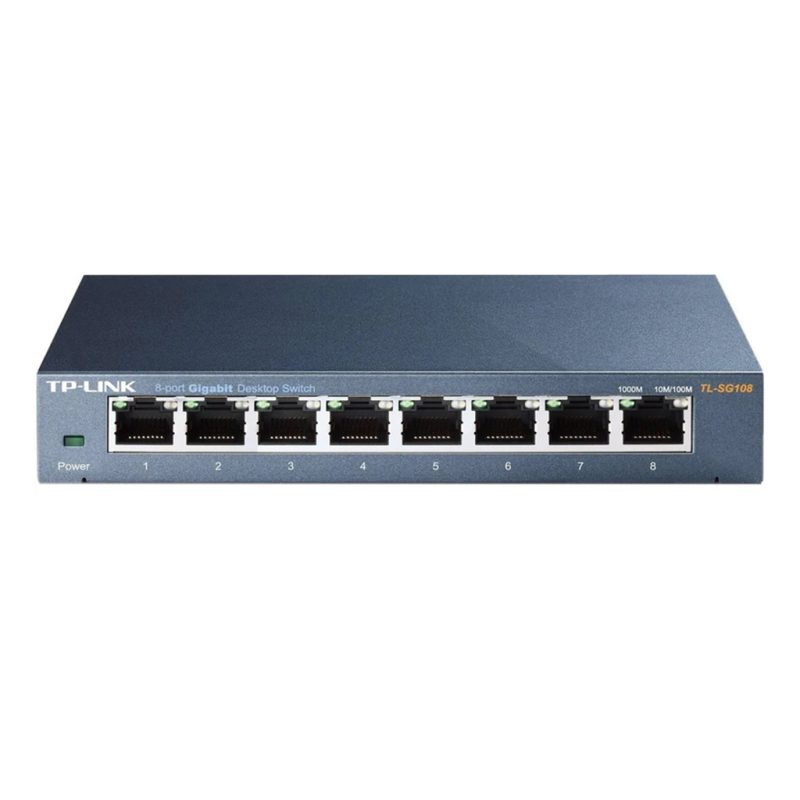 سوئیچ 8 پورت گیگابیت و دسکتاپ تی پی لینک مدل TPLINK TL-SG108E