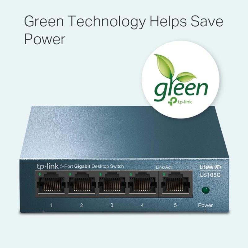 سوئیچ شبکه 5 پورت تی پی لینک مدل TPLINK LS105G
