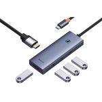 هاب 5 پورت USB-C بیسوس مدل BASEUS BS-OH110