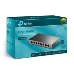 سوئیچ 8 پورت گیگابیت و دسکتاپ تی پی لینک مدل TPLINK TL-SG108E