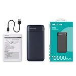 پاور بانک 10000 میلی آمپر ساعتی ای دیتا مدل ADATA C100