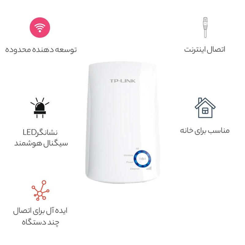 توسعه دهنده شبکه بی سیم N300 تی پی لینک مدل TPLINK TL-WA850RE